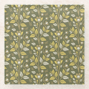 Dessous-de-verre En Verre Adopter la nature avec des motifs floraux élégants