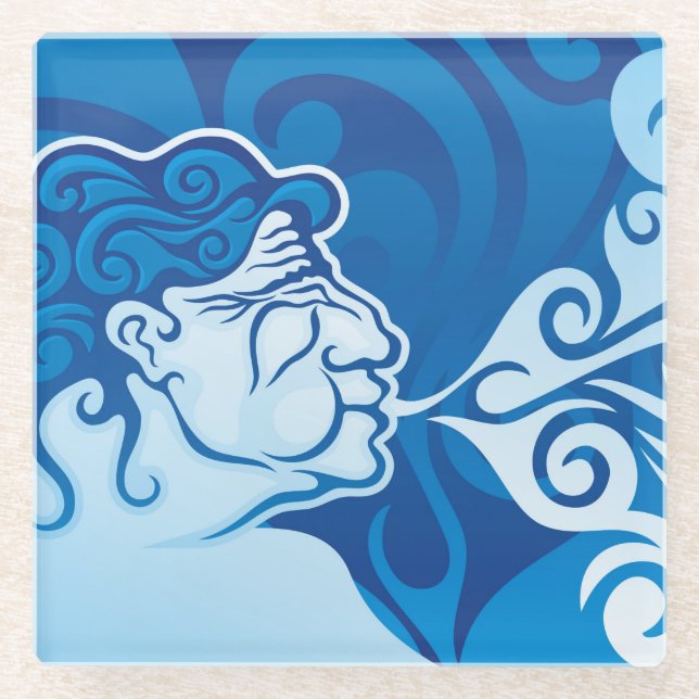 Dessous-de-verre En Verre Aeolus (Devant)