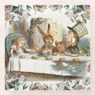 Dessous-de-verre En Verre Alice au pays des merveilles