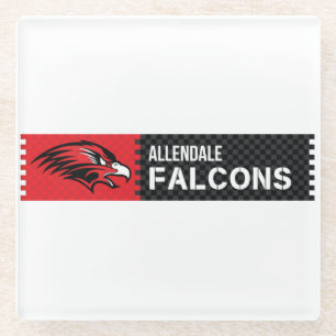 Dessous-de-verre En Verre Allendale Falcons