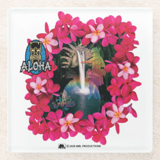 DESSOUS-DE-VERRE EN VERRE ALOHA 3 9