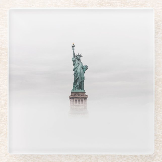 Dessous-de-verre En Verre Amérique 2 (Devant)