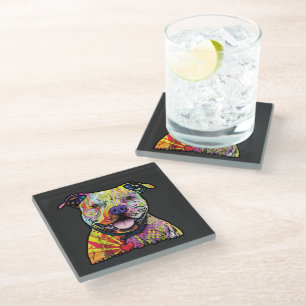 Dessous-de-verre En Verre Amoureux des chiens v01