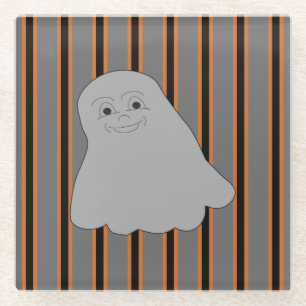 Dessous-de-verre En Verre Amusants et Fantômes d'Halloween
