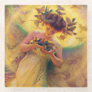 Dessous-de-verre En Verre « Ange des Oiseaux » de Franz Dvorak