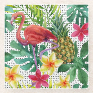 Dessous-de-verre En Verre Aquarelle tropicale