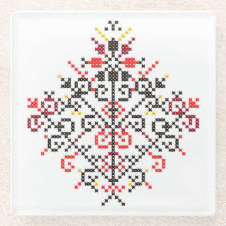 DESSOUS-DE-VERRE EN VERRE ARBRE DE VIE