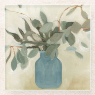 Dessous-de-verre En Verre Arrangement neutre - Feuilles empilés