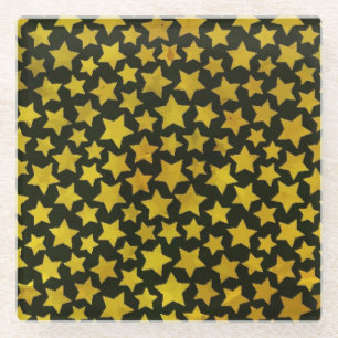 Dessous-de-verre En Verre Arrière - plan d'étoile