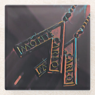 Dessous-de-verre En Verre Art Monte Carlo