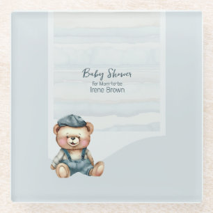 Dessous-de-verre En Verre Baby shower Thème Dessous de verre en verre dur