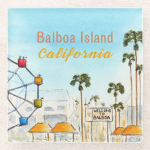 Balboa Island Newport Beach Dessous de Verre