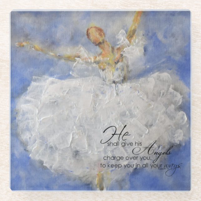 Dessous-de-verre En Verre Ballerina Angel (Devant)