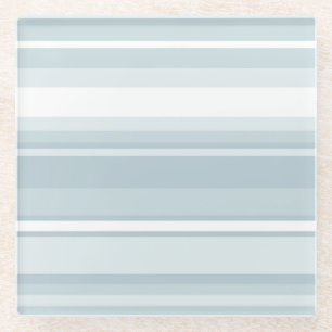 Dessous-de-verre En Verre Bandes bleu glace