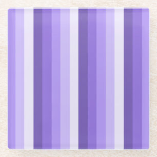 Dessous-de-verre En Verre Bandes d'ombre violette