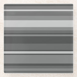 Dessous-de-verre En Verre Bandes grises