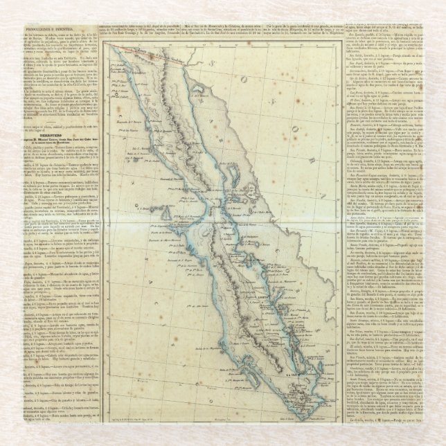 Dessous-de-verre En Verre Basse-Californie, Mexique (Devant)
