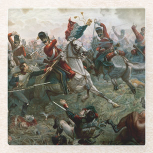 Dessous-de-verre En Verre Bataille de waterloo, le 18 juin 1815, 1898