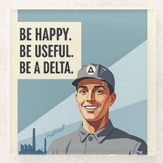 Dessous-de-verre En Verre Be A Delta - Mousepad