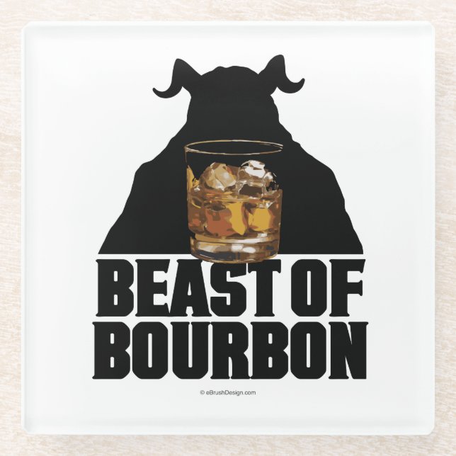 Dessous-de-verre En Verre Beast Of Bourbon Glass Coaster (Devant)