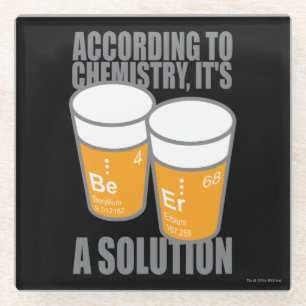 DESSOUS-DE-VERRE EN VERRE BIÈRE