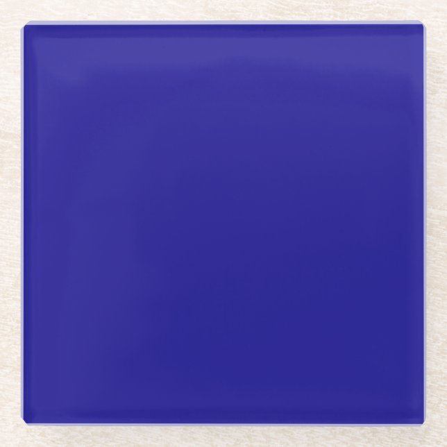 Dessous-de-verre En Verre Bleu Ultramarine (Devant)