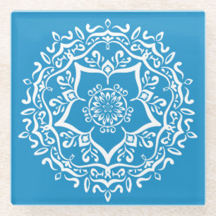Dessous-de-verre En Verre Bluebird Mandala