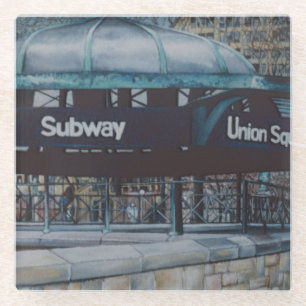 Dessous-de-verre En Verre Blues souterrain