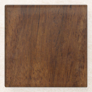 Dessous-de-verre En Verre Bois de laiton