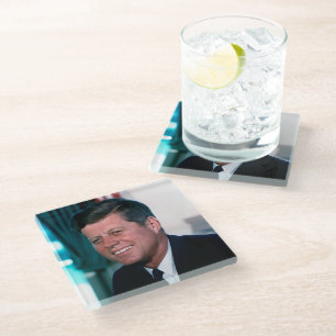 Dessous-de-verre En Verre Bureau ovale du président John F. Kennedy