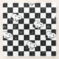cacahuètes | Drapeau À damiers Snoopy