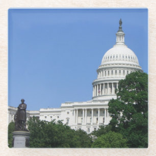 Dessous-de-verre En Verre Capitol Building à Washington DC
