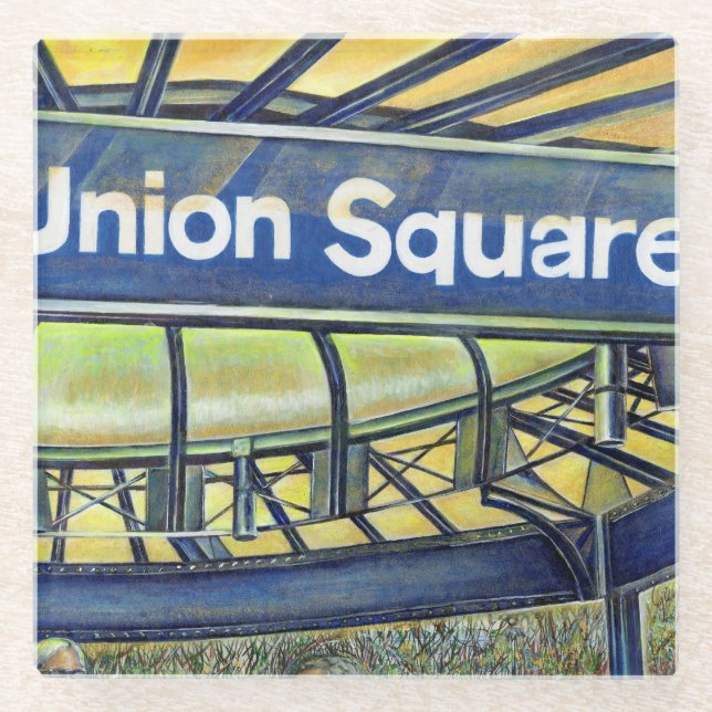 Dessous-de-verre En Verre Carré de l'Union européenne (Devant)