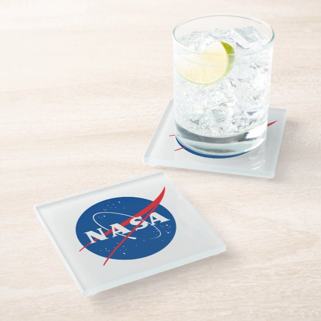 Dessous-de-verre En Verre Carré Iconique NASA 100% Dessous de verre en verre (Incliné)