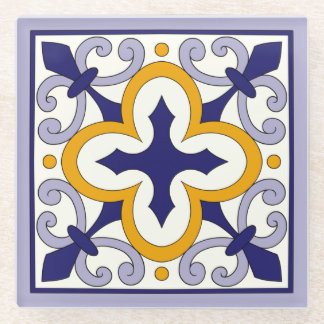 Dessous-de-verre En Verre Carreaux marocains Motif #2