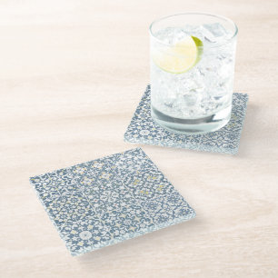 Dessous-de-verre En Verre Carreaux Méditerranéens, Marocains, Majolique, Azu