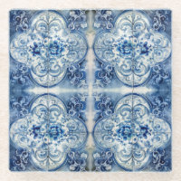 Carrelage antique en bleu Delft