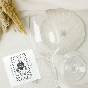 Dessous-de-verre En Verre Cartes Tarot FÊTE DES MARIÉES MARIAGE Modern