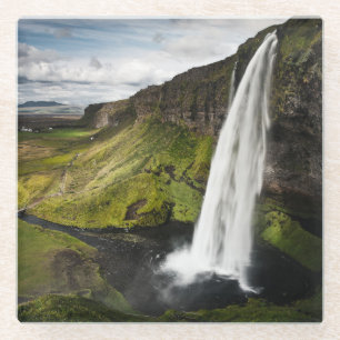 Dessous-de-verre En Verre Cascade   Islande de Seljalandsfoss