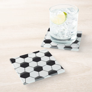 Dessous-de-verre En Verre Cellule de football