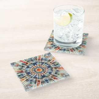 Dessous-de-verre En Verre Cercle de prière spirituel