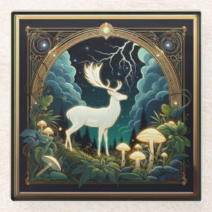 Dessous-de-verre En Verre Cerf Esprit