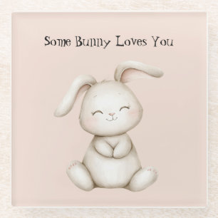 Dessous-de-verre En Verre Certain Lapin T'aime