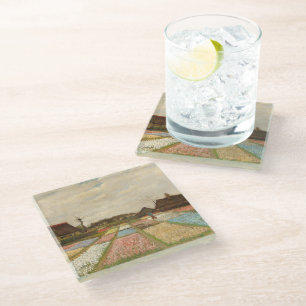 Dessous-de-verre En Verre Champs de bulles   Vincent van Gogh