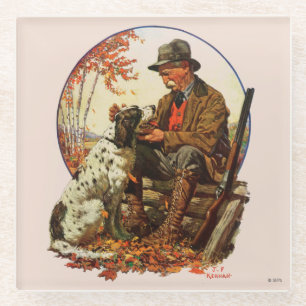 Dessous-de-verre En Verre Chasseur et espagnol