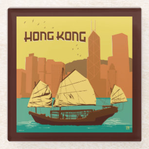Dessous-de-verre En Verre Chine Hong Kong