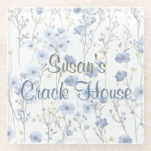 Chinoiserie Toile Bleue Paon Mahjong Personnalisé