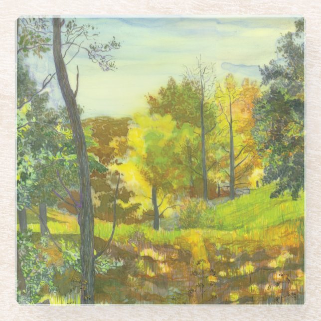 Dessous-de-verre En Verre Chute solaire (Devant)