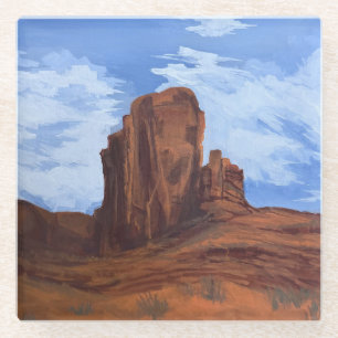 Dessous-de-verre En Verre Cieux du Far West