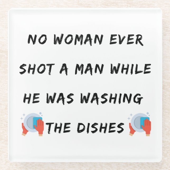 Dessous-de-verre En Verre Citation De Plats De Lavage Drôle, Citation De Cui (Devant)